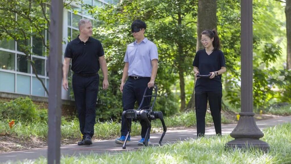 Researchers are working on creating a robot dog prototype based on feedback and preferences of people with visual impairments. Photo.