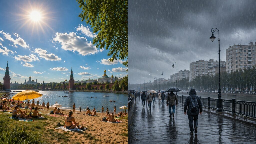 Summer weather in Russia may turn out to be unpredictable. Photo.