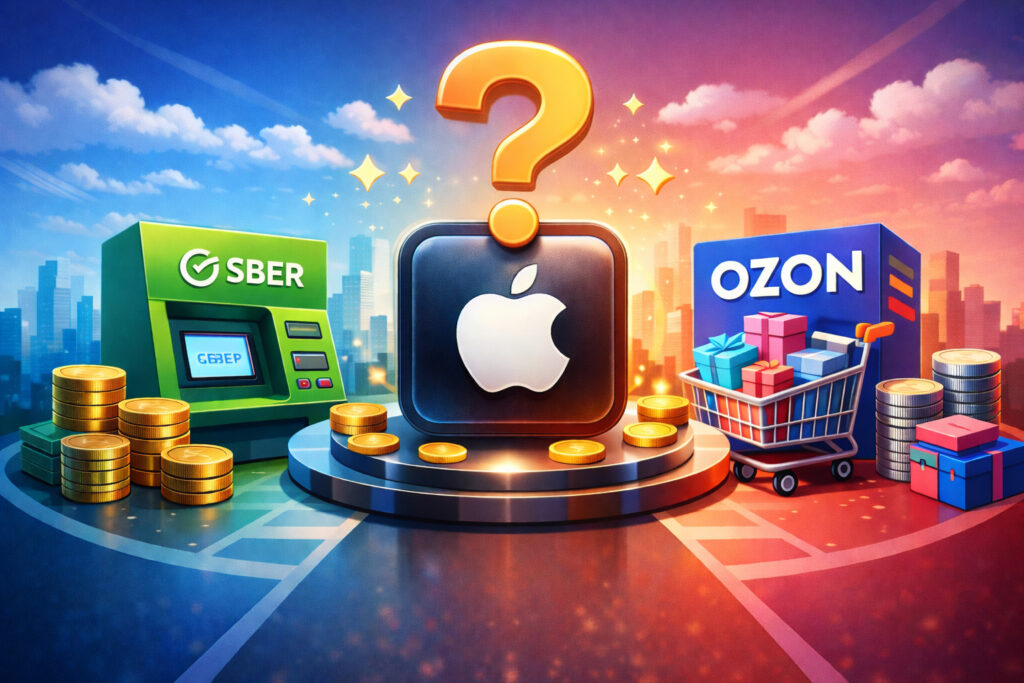 Sber or Ozon, where is it more profitable to buy Apple gift cards. Photo.