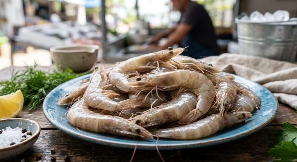 White-leg shrimp became the first known hosts of the mutated virus. Photo.