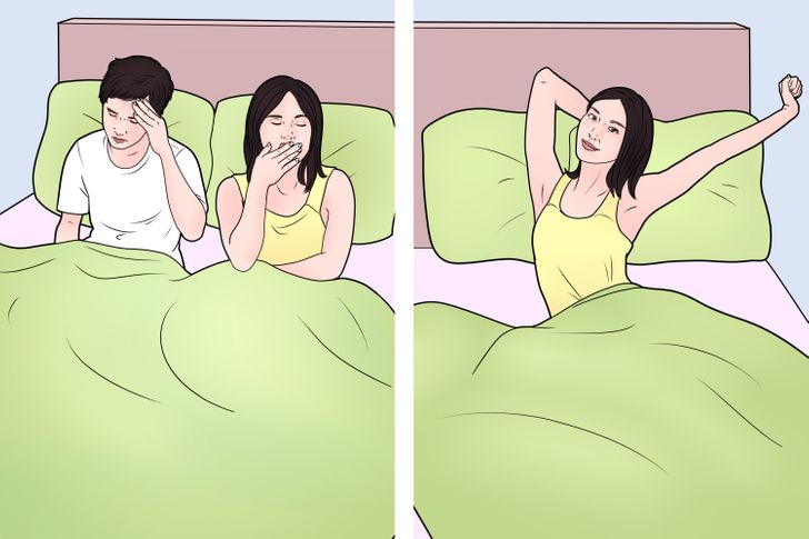 Chronic sleep deprivation affects well-being, mood, and appearance. Image source: brightside.me. Photo.