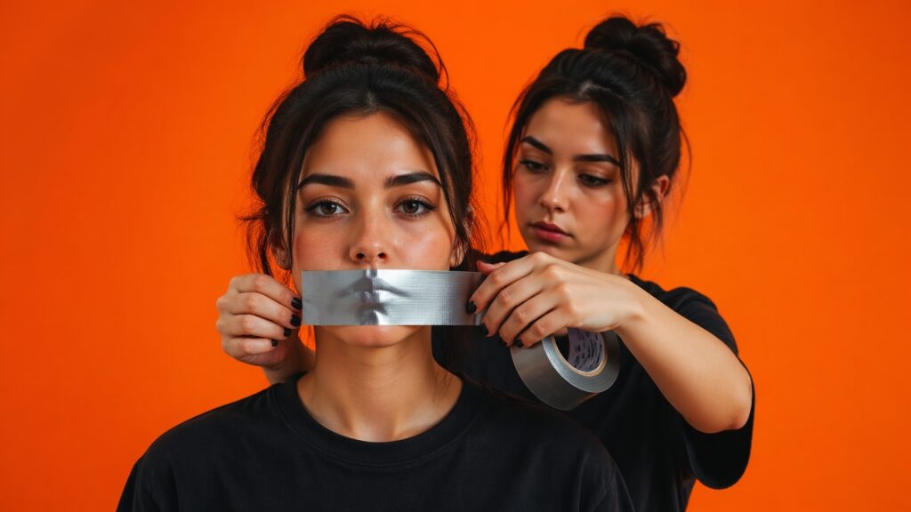 Sometimes knowing how to keep your mouth shut can protect you from problems. Photo.