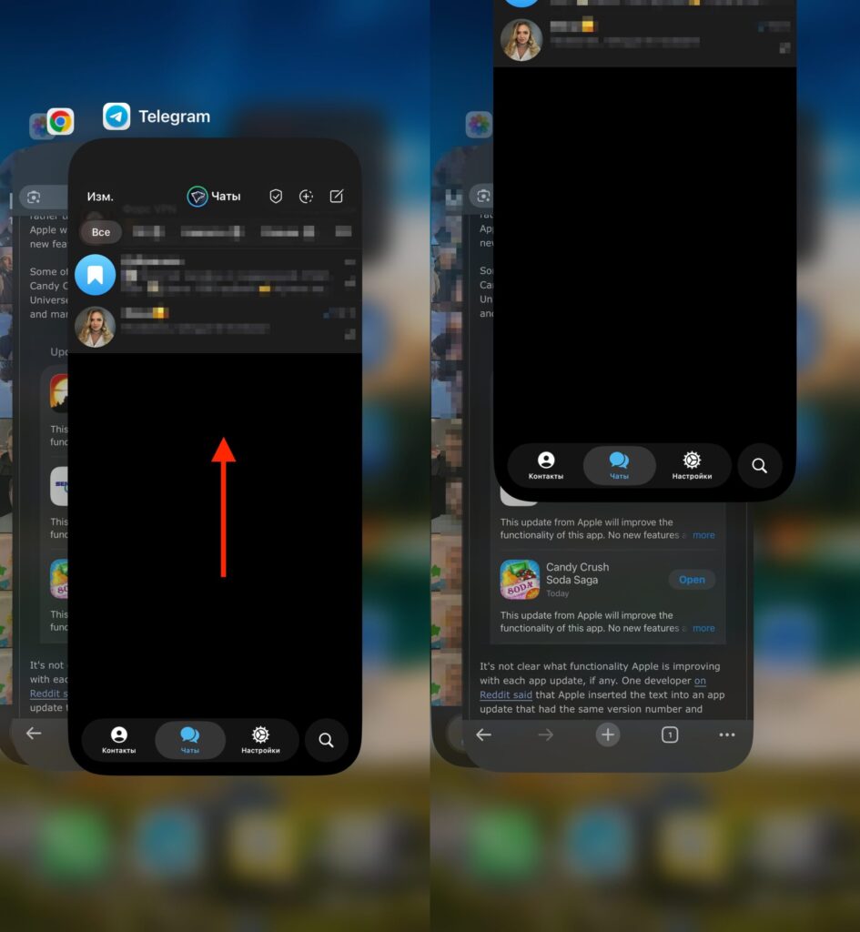 Telegram notifications not arriving even with a foreign IP. Telegram will definitely need to be restarted. Photo.