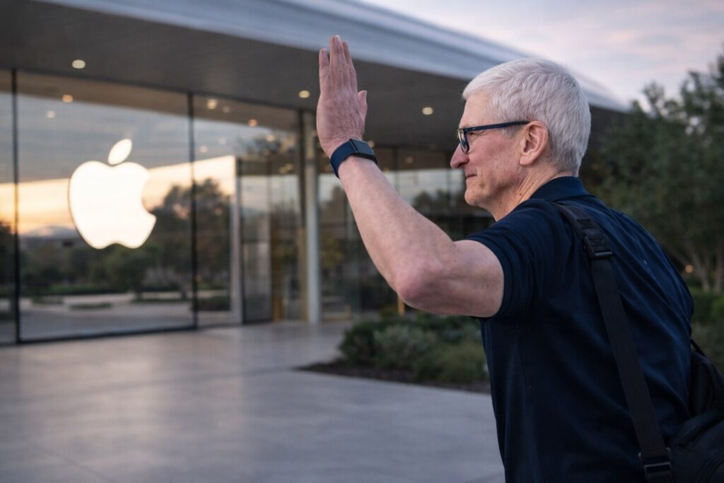 When Tim Cook will leave Apple. Tim Cook will leave at the start of the new school year. Photo.