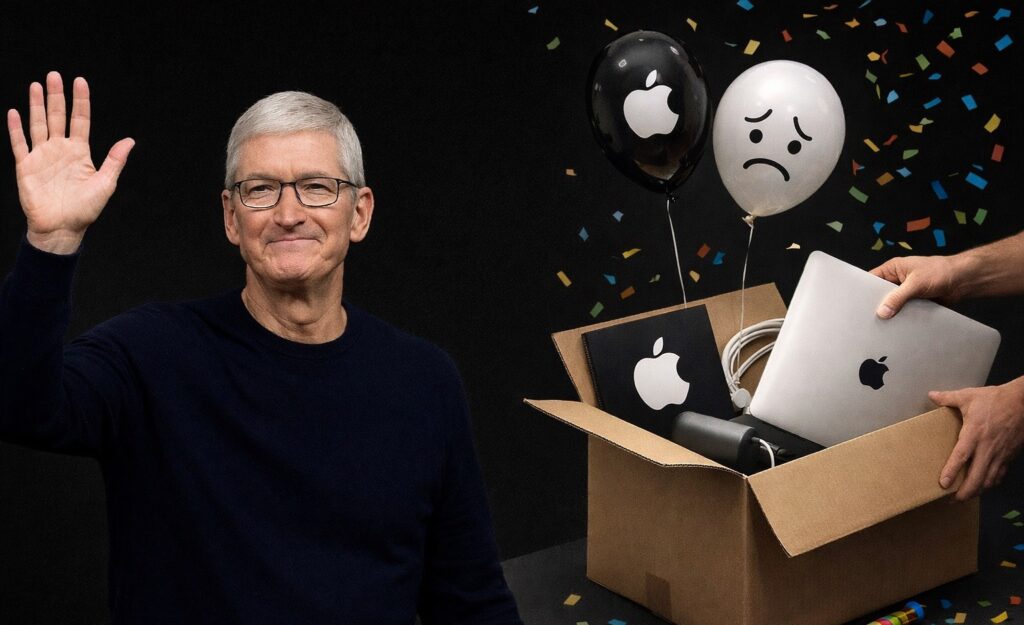 Goodbye, Tim Donald Cook!. Photo.