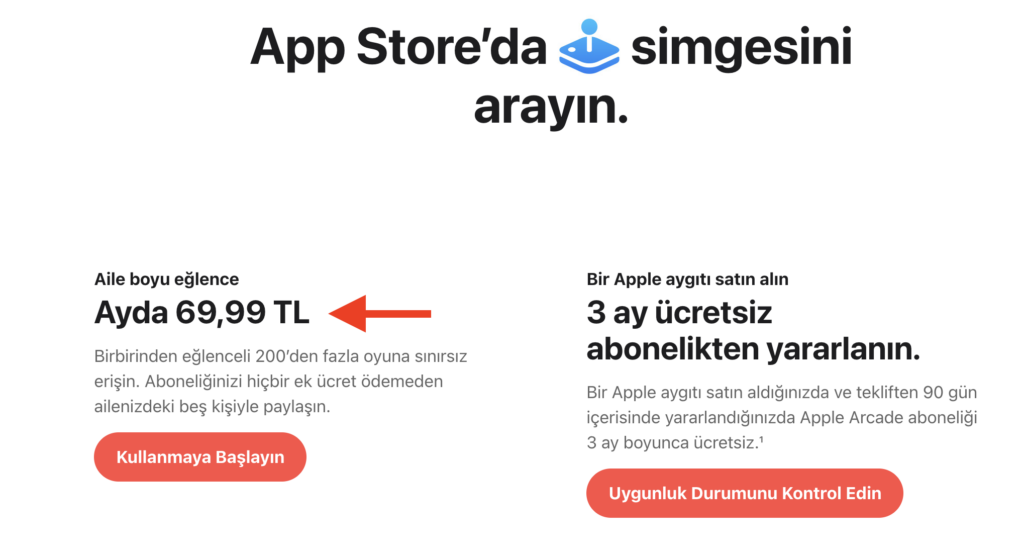 Games cost another 70 liras