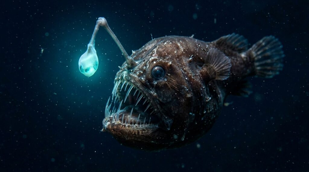 The anglerfish is also known as the monkfish. Photo.