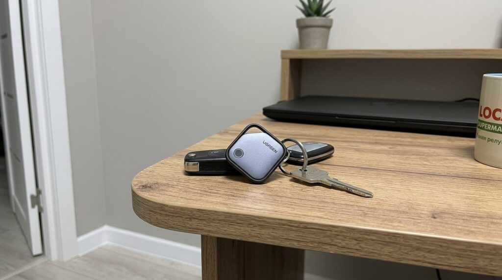 A small tracker for finding things. Photo.