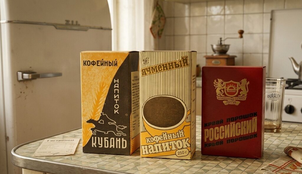 This is what coffee packages looked like in the USSR era. Photo.