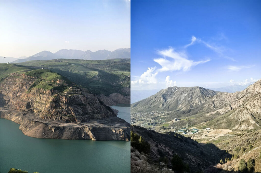 Views of the sites where the ancient ruins were found. Photo.