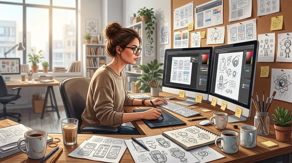 Designers are more likely than others to admit to being lazy. Photo.
