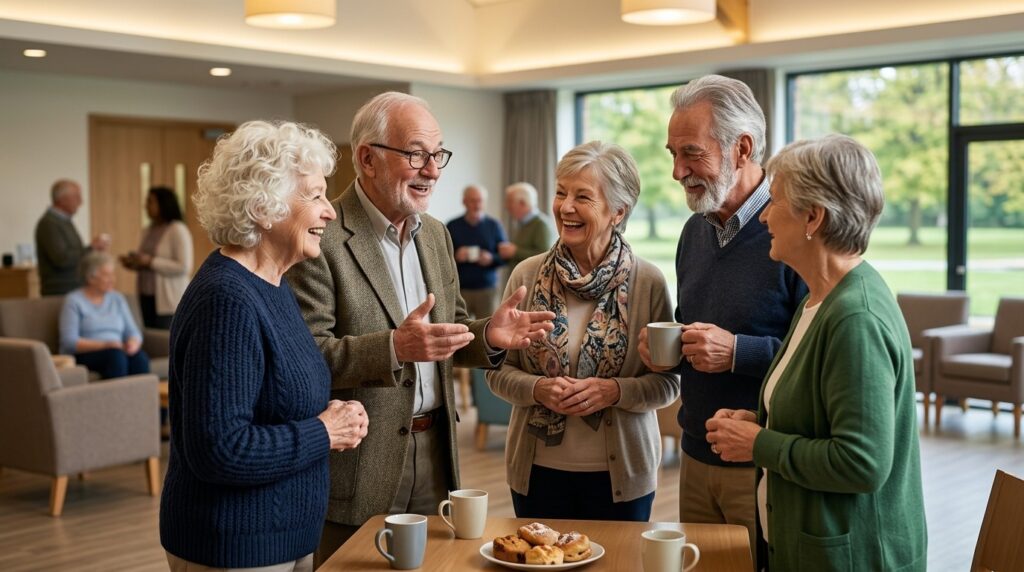 Social activity can partially compensate for the impact of vision deterioration on cognitive functions. Photo.