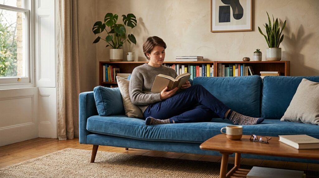 The familiar cross-legged pose is one of the most discussed health myths. Photo.