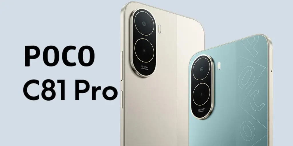 With a 6000 mAh battery and HD screen, POCO C81 Pro is designed for a couple of days without charging