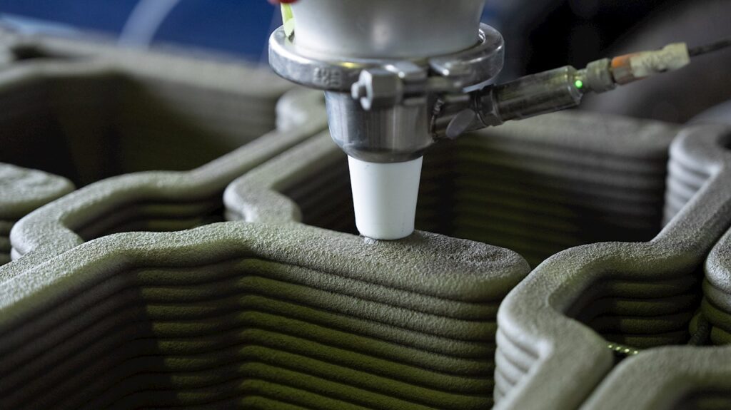 The printing process for the station took about a week. Photo.