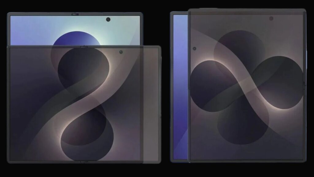 Design of Samsung's new foldable smartphones