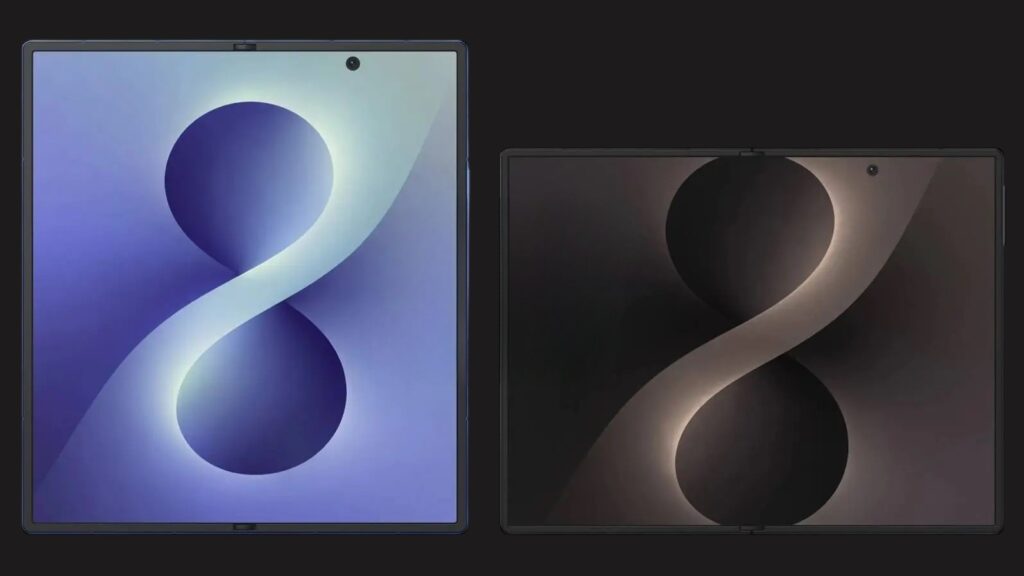 Renders of Samsung's new foldable smartphones
