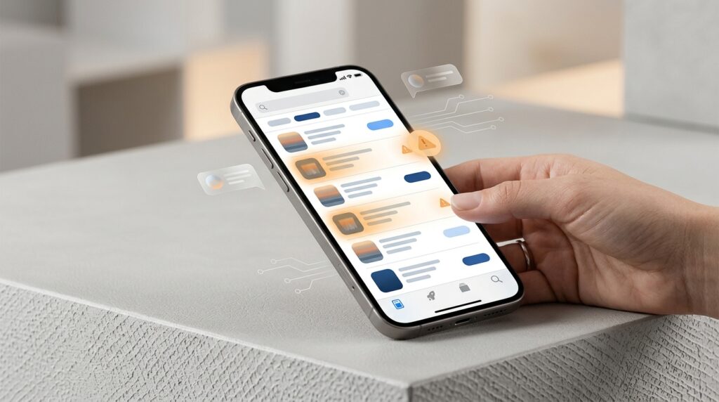 App Store search often shows suspicious clones of popular apps