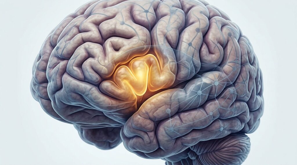 In misophonia, the anterior insular cortex — the threat detection center — is particularly active
