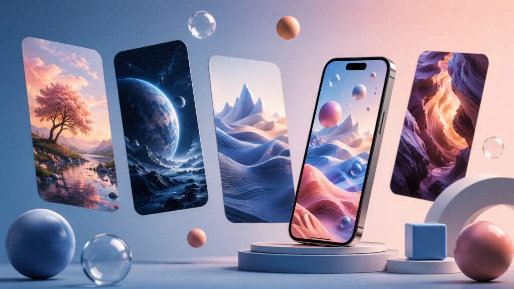 Create your own 3D wallpapers and personalize your iPhone. Photo.
