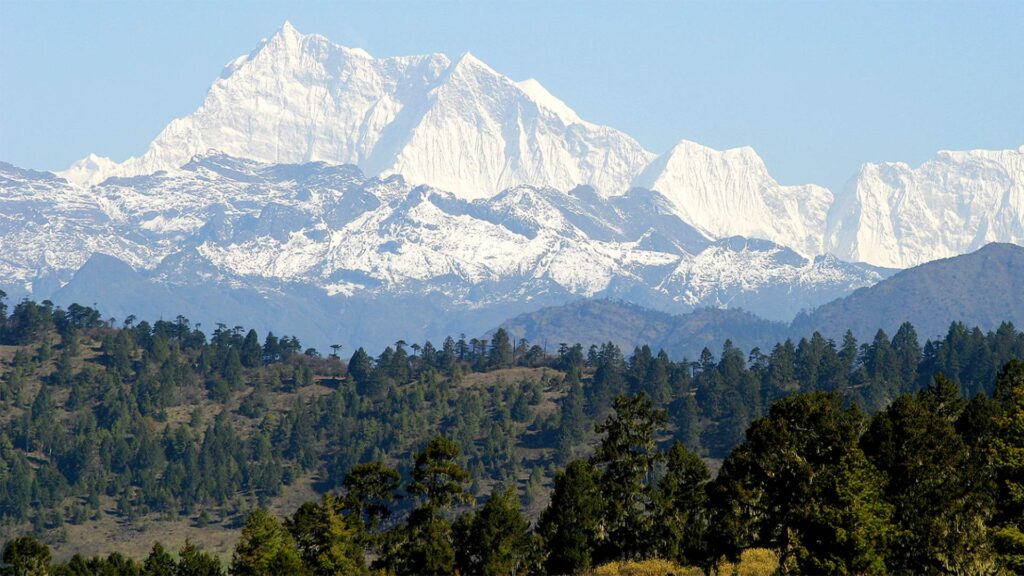 Gangkhar Puensum at 7,500 meters — the world's highest unclimbed peak. Photo.