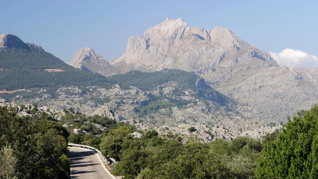 Puig Major — the highest mountain in Mallorca. Photo.