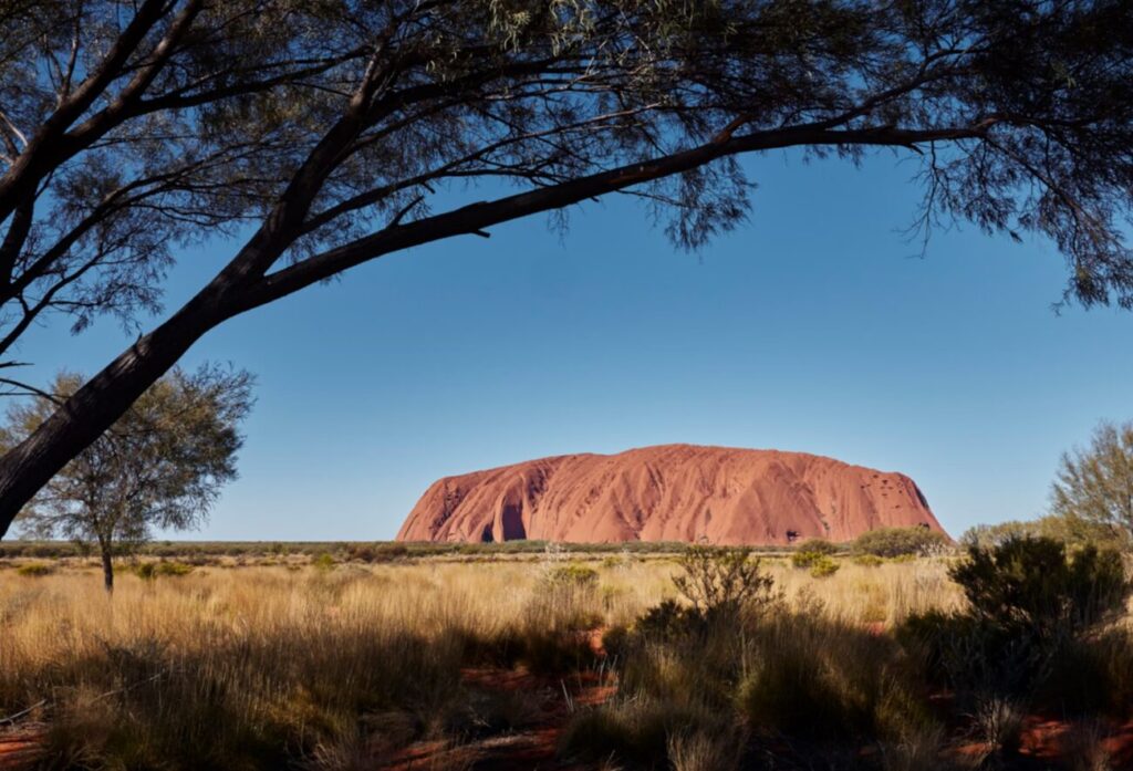 Uluru, Australia. Since 2019, climbing the sacred rock has been banned. Photo.