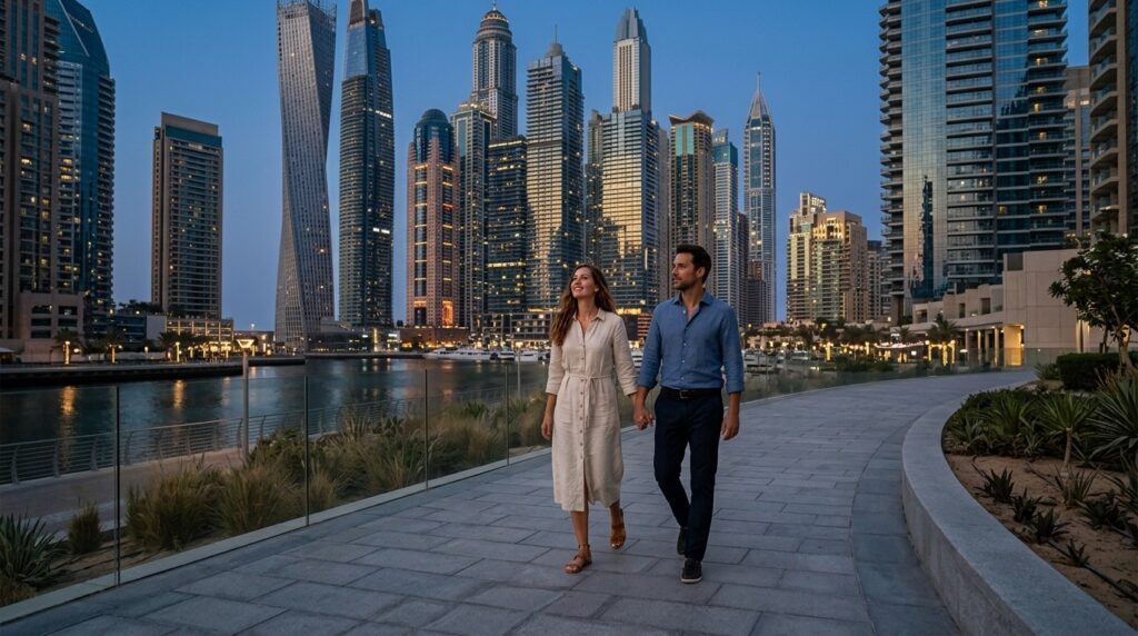 In the UAE, holding hands is acceptable, but nothing more