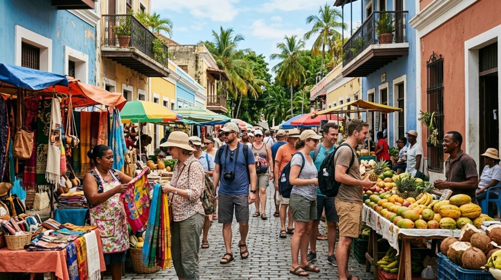 On Caribbean islands, it's better to choose bright clothing instead of camouflage