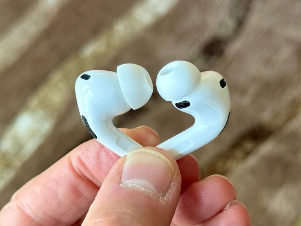 Which AirPods support additional features. Make sure the features you need work with your earbuds. Photo.