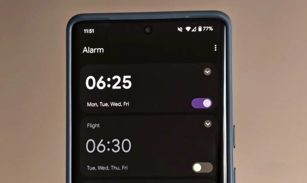 The standard alarm let me down, and I had to find a new one. Image: androidauthority.com