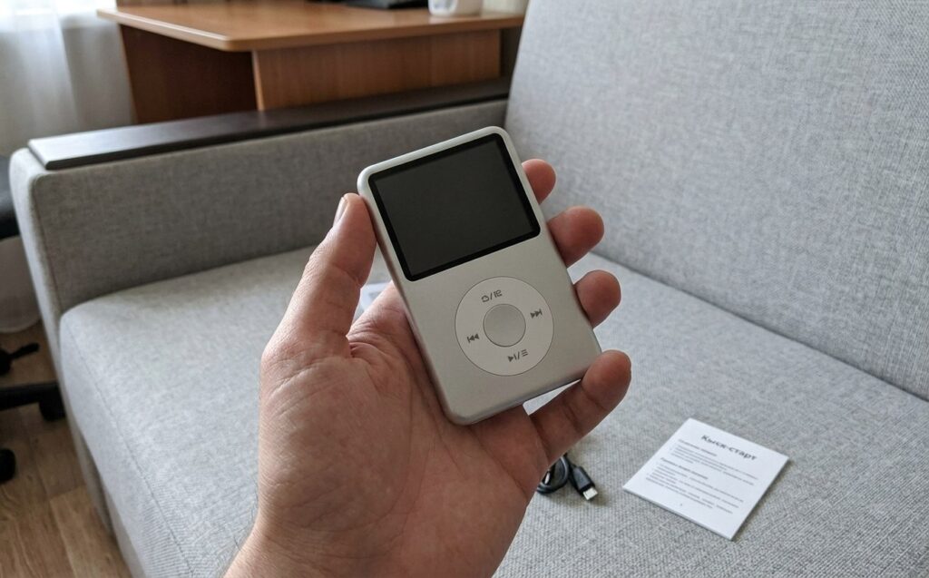 The player looks like an iPod