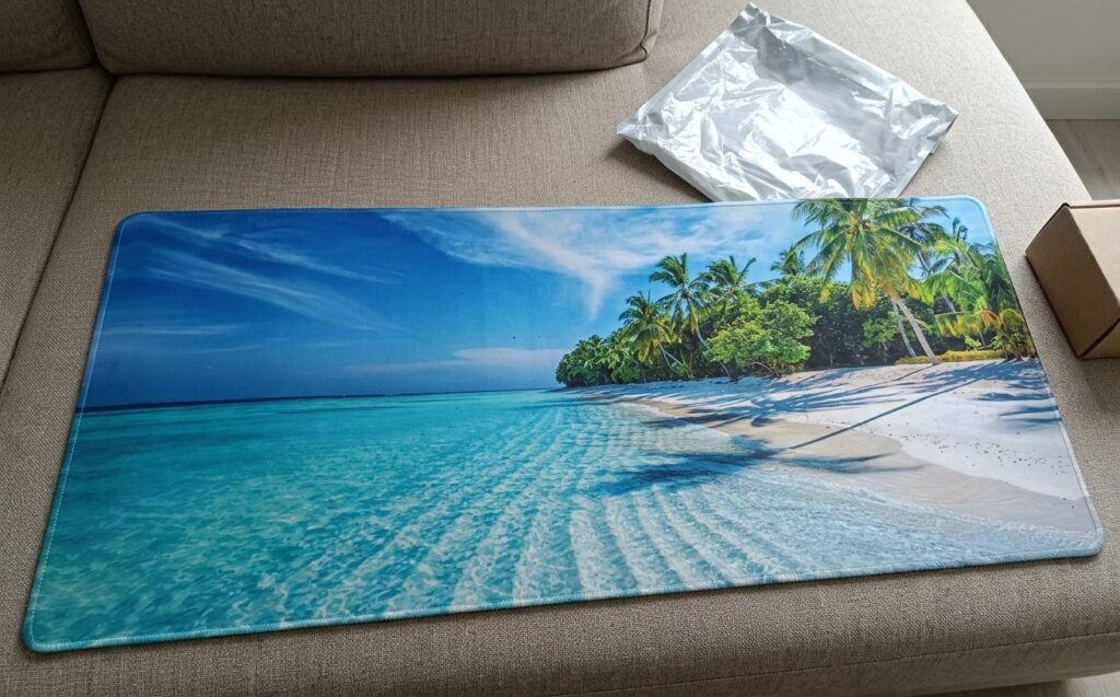 With a mouse pad like this, you won't want to work