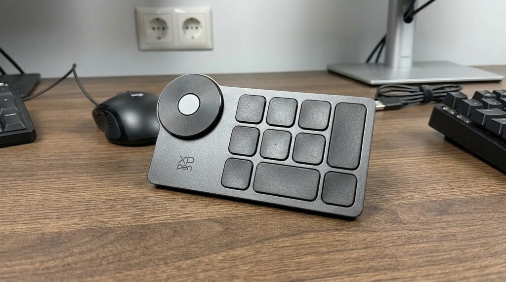 Sits to the left of my keyboard — all hotkeys are now under one hand