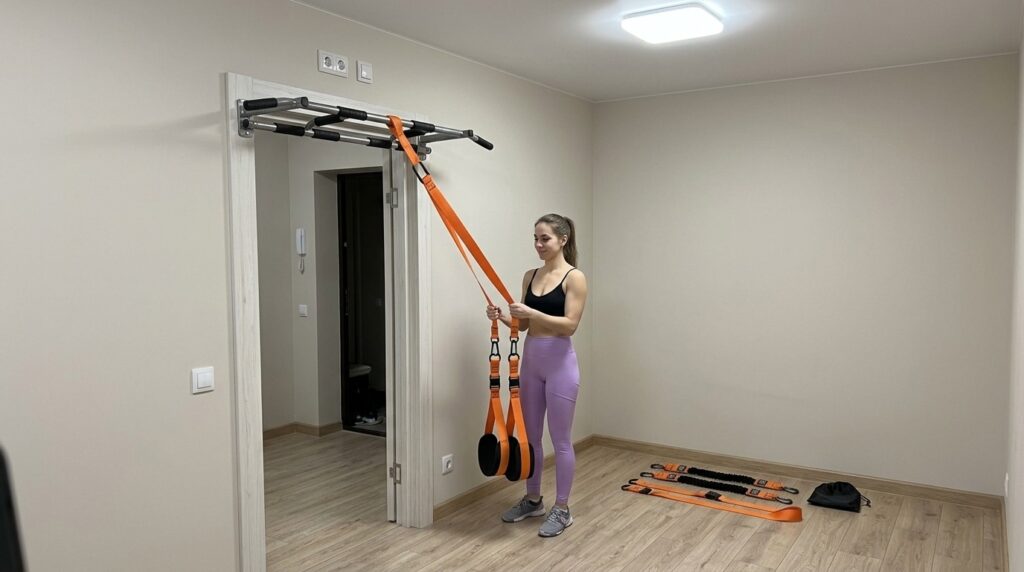 Been hanging on the pull-up bar in the hallway since autumn — never let me down
