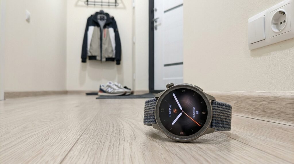 Amazfit Balance — I wear it instead of Apple Watch and finally get enough sleep. They look like regular watches, not like a computer on your wrist — I wear them with a suit and to the gym.. Photo.