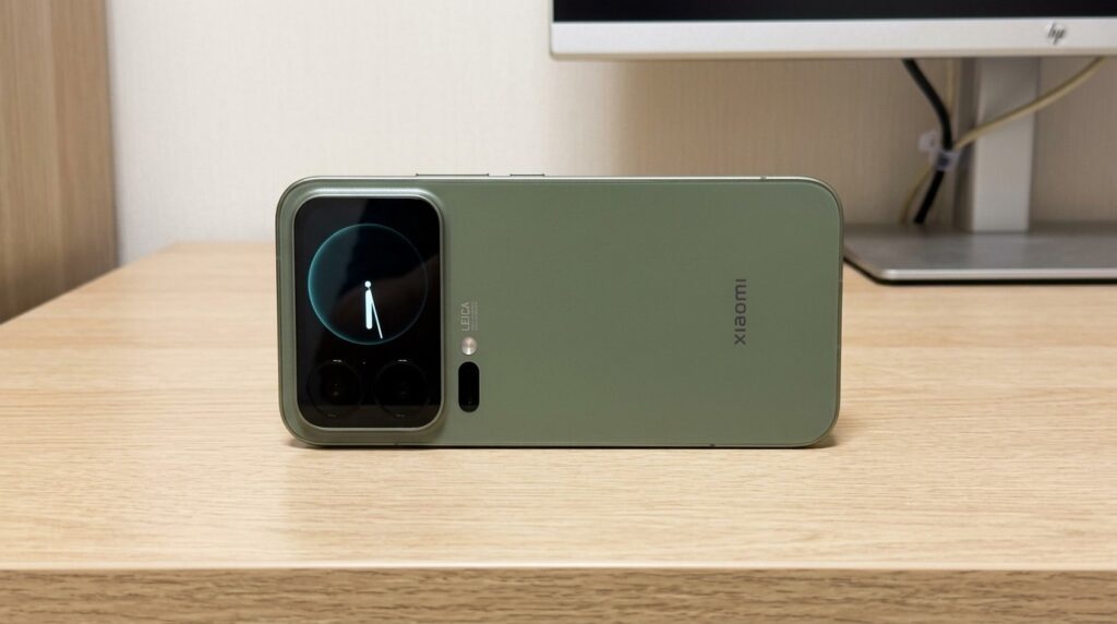 External screen on the camera module — handy for quick notifications without pulling the phone out of your pocket