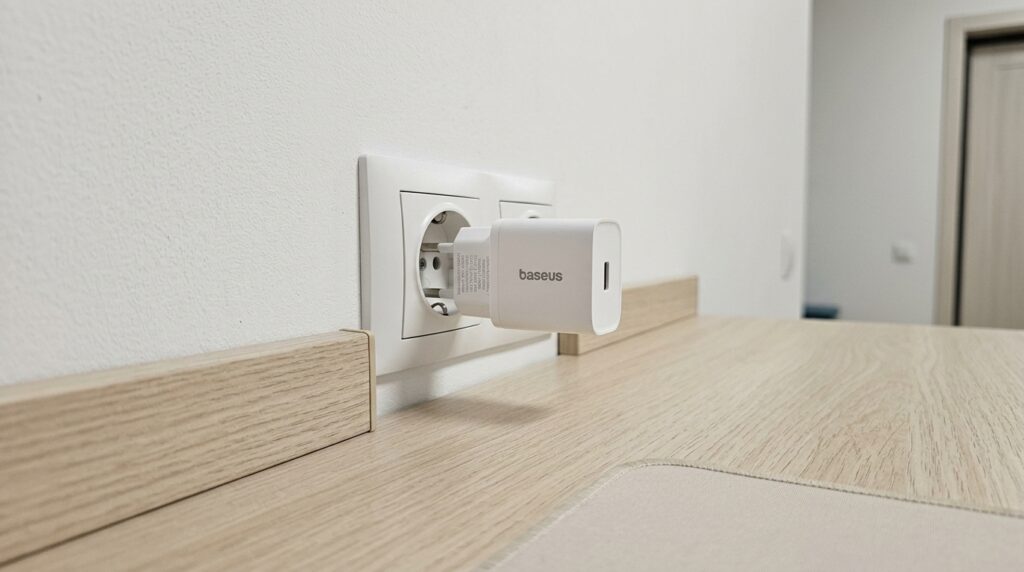 Smaller than a matchbox, yet charges an iPhone faster than the original adapter
