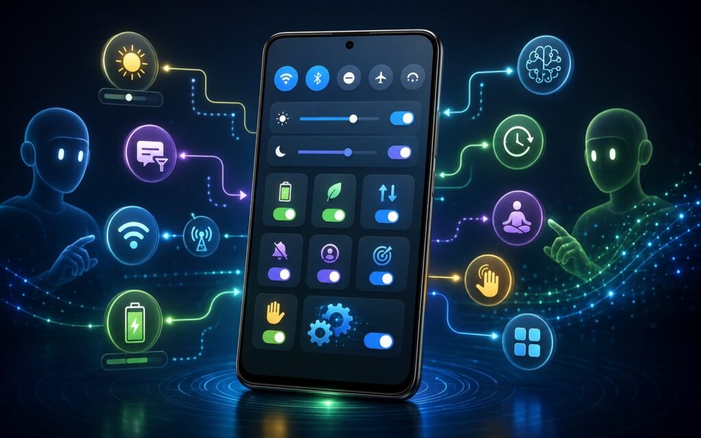 Showing secret settings for Android automation