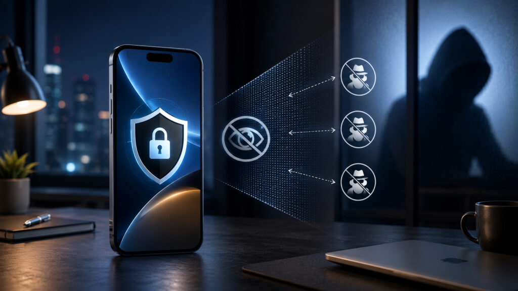 You can protect your screen from prying eyes without any screen protectors. Photo.