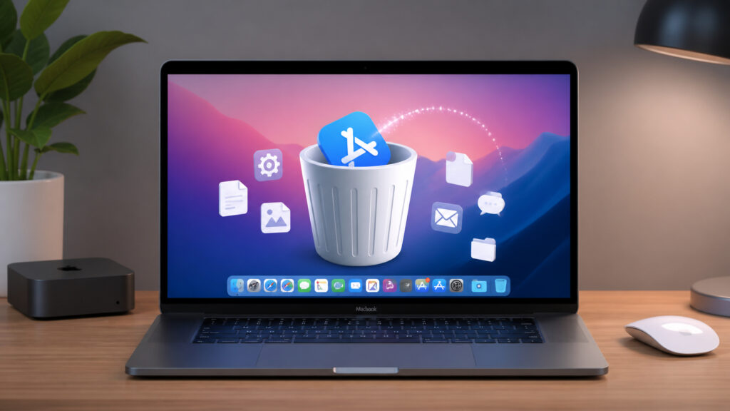 Figuring out how to properly delete apps on a Mac. Photo.