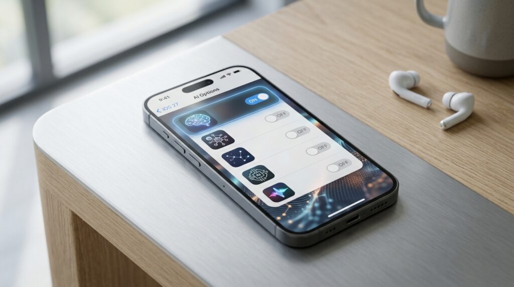 ChatGPT, Gemini, and Claude in iOS 27: What Will Change for iPhone. A wide selection of different AIs will appear. Photo.