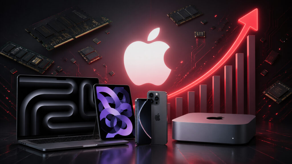 Memory prices are skyrocketing, and Apple seems to be in trouble. Photo.