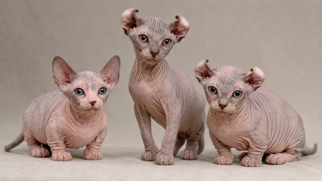 Bambino, Elf, and Dwelf cat breeds