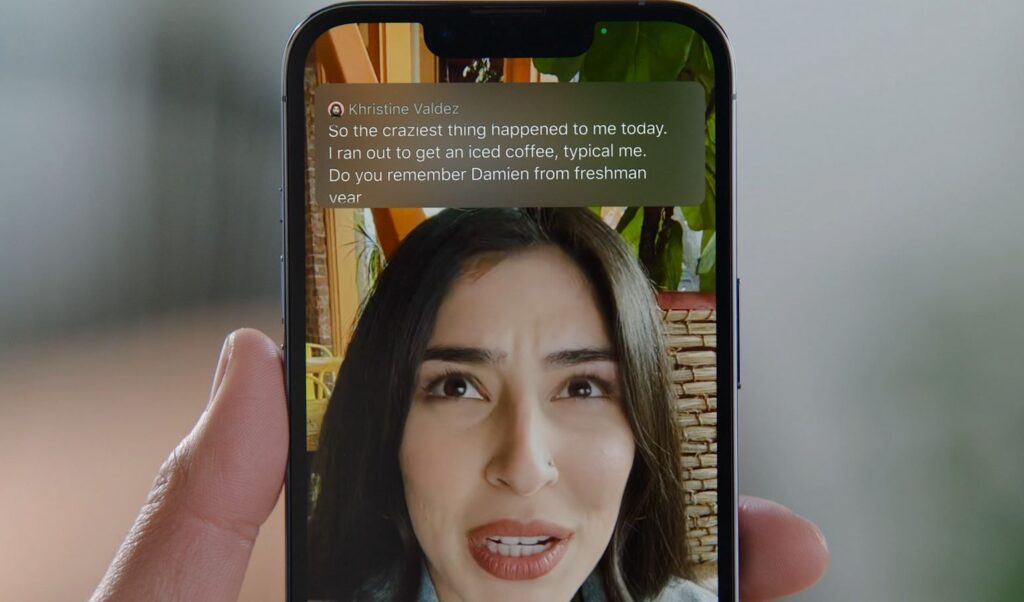Automatic subtitles for any video on iPhone. iOS 27 will bring updated subtitles. Photo.