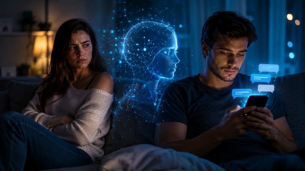 AI chatbots are causing jealousy among partners, and psychologists consider this a problem. Photo.