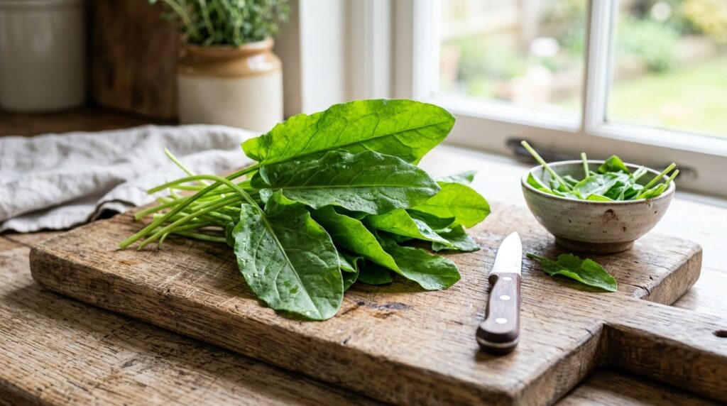 Sorrel is considered one of the earliest types of greens, and it contains many beneficial substances. Photo.