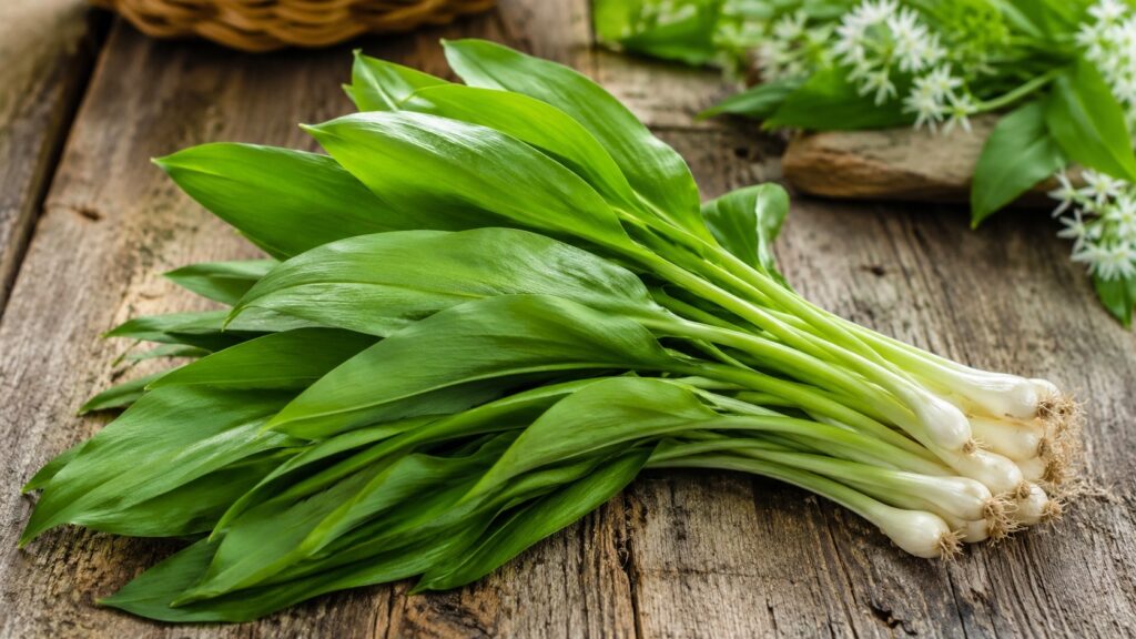 Ramson is prized for its garlicky aroma and flavor with a slight tang