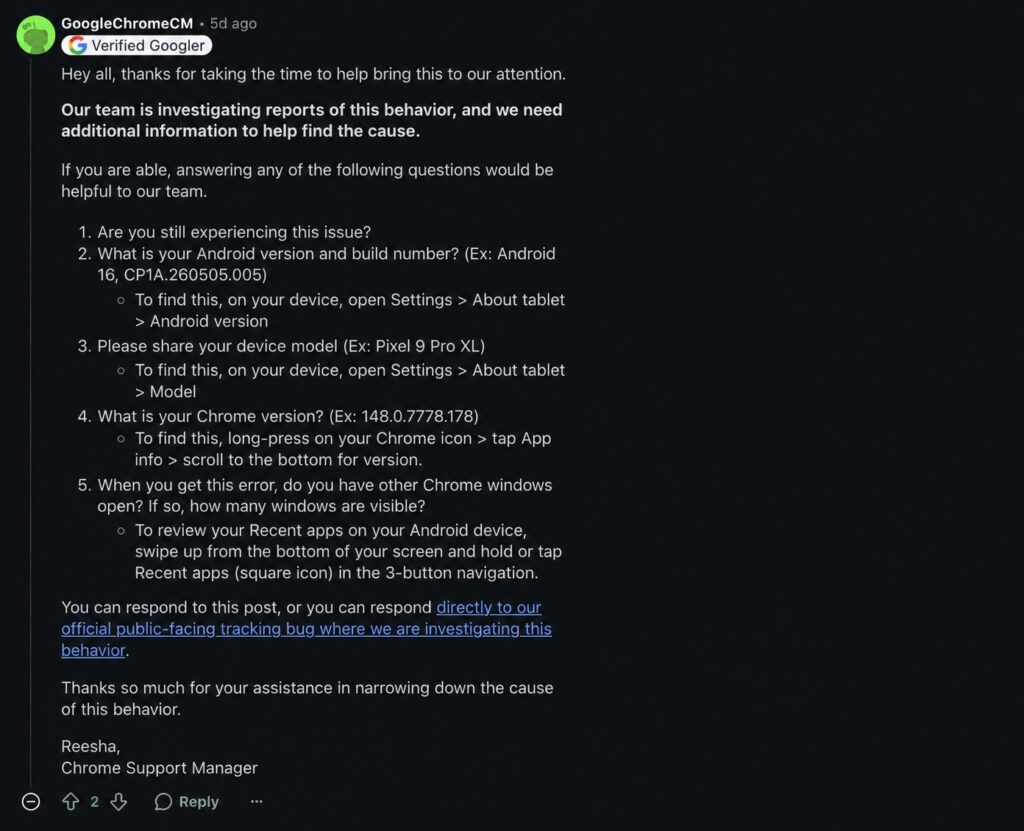 Google acknowledged the error and proposed a solution