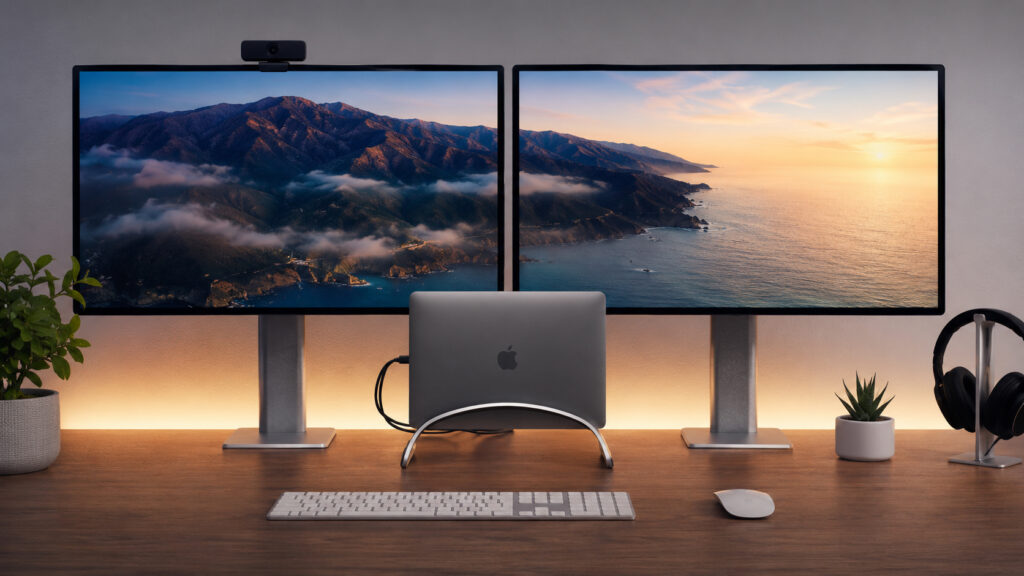 Why use a MacBook with the lid closed. When connected to an external monitor, it's easier to close the MacBook, but it may stop working. Photo.